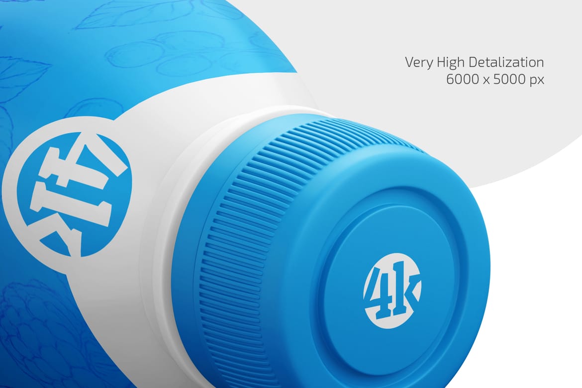 Yogurt Bottle Mockup Set