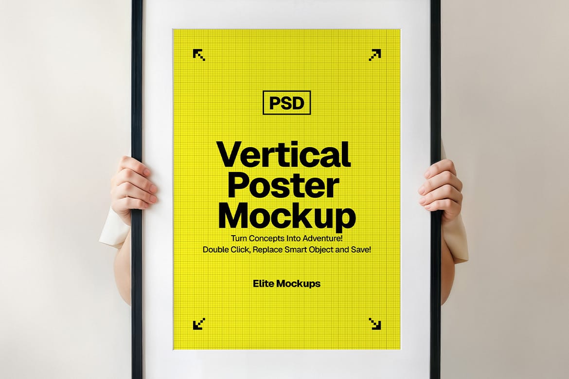 Woman Holding Framed Poster