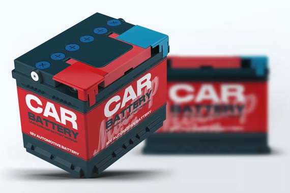 Car Battery Mock-Up