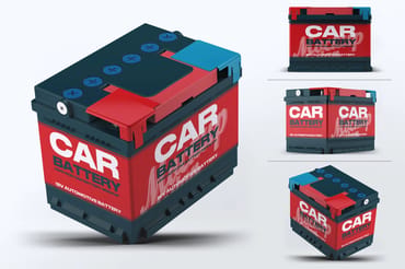 Car Battery Mock-Up