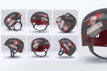 Skateboarding Helmet Mock-Up