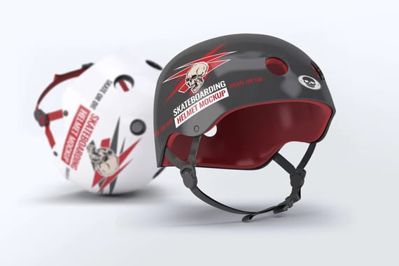 Skateboarding Helmet Mock-Up