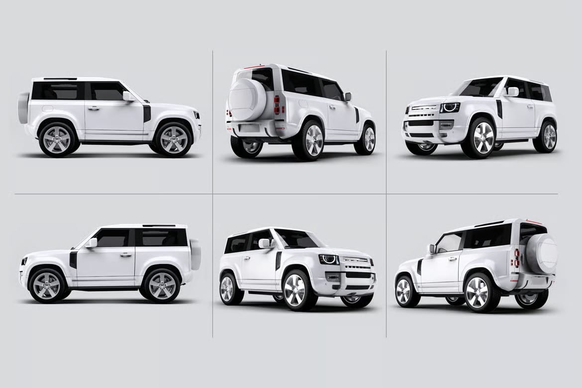 Land Rover Car Mock-Up