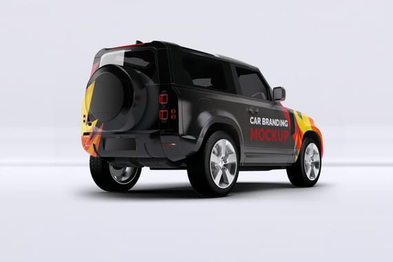 Land Rover Car Mock-Up