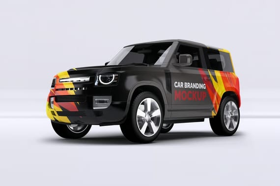 Land Rover Car Mock-Up