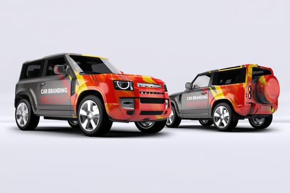 Land Rover Car Mock-Up