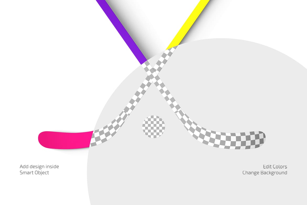 Hockey Stick Mockup Set