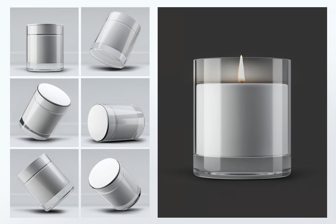 Aromatic Candle Mock-Up