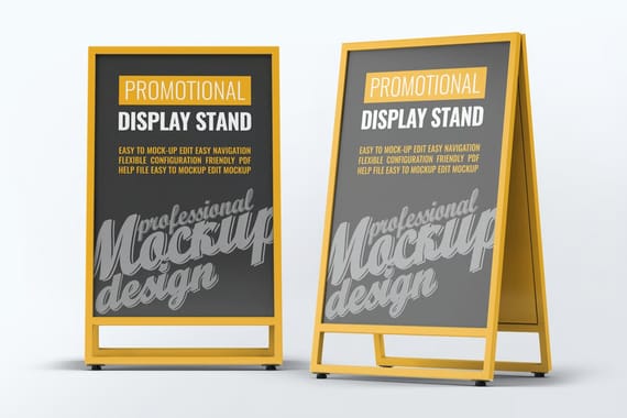 Promotional Display Stand Mock-Up
