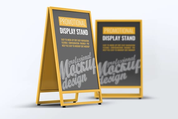 Promotional Display Stand Mock-Up