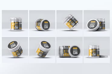 Round Tin Can Mock-Up