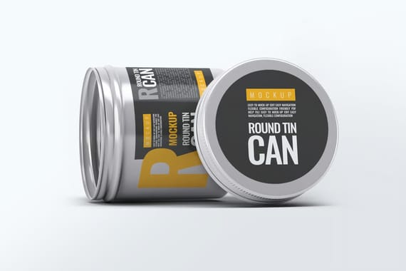 Round Tin Can Mock-Up
