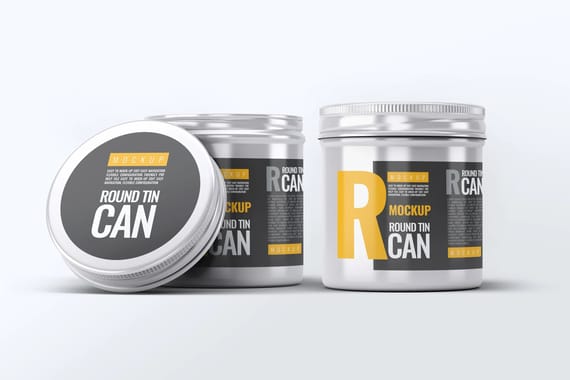 Round Tin Can Mock-Up