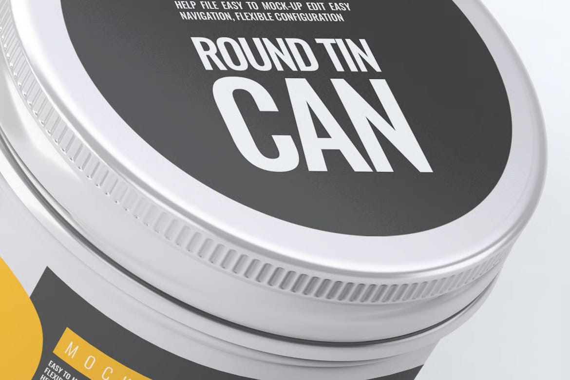 Round Tin Can Mock-Up