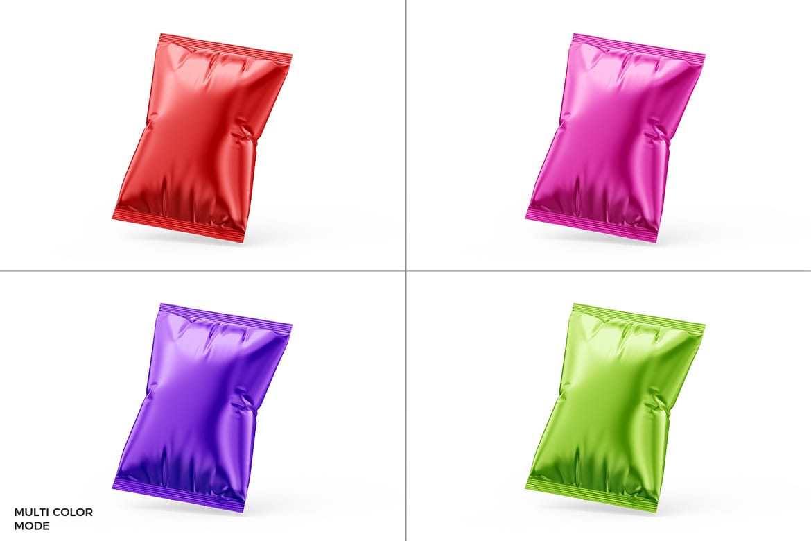 High Quality Snack Bag Mockup