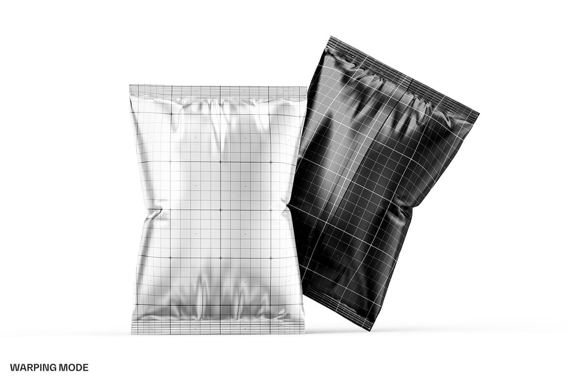 High Quality Snack Bag Mockup