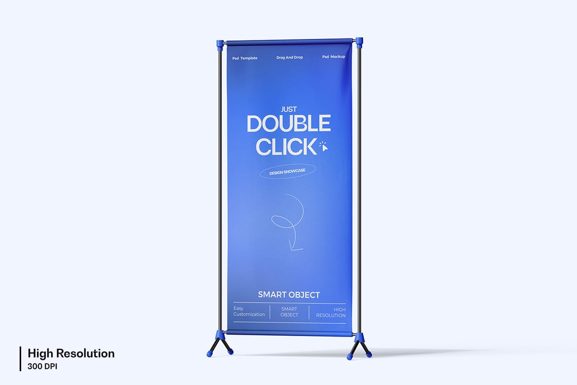 Advertising Stand Banner Mockup