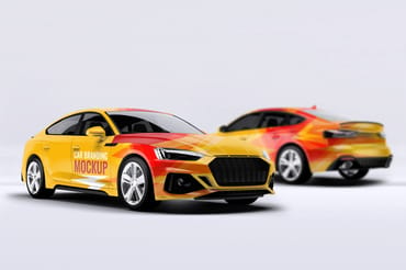 Audi RS5 Sportcar Mockup