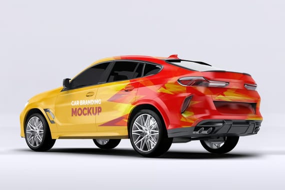 BMW X6 Car Mockup
