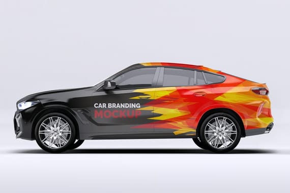 BMW X6 Car Mockup