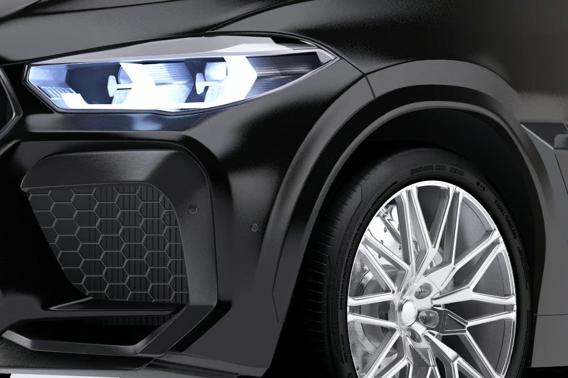 BMW X6 Car Mockup