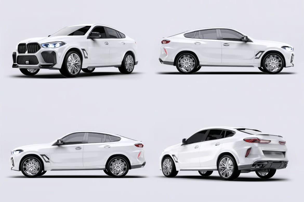 BMW X6 Car Mockup