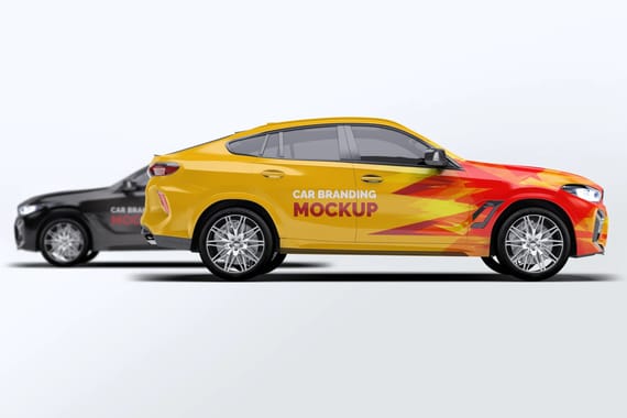 BMW X6 Car Mockup