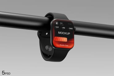 High Quality Smartwatch Mockup