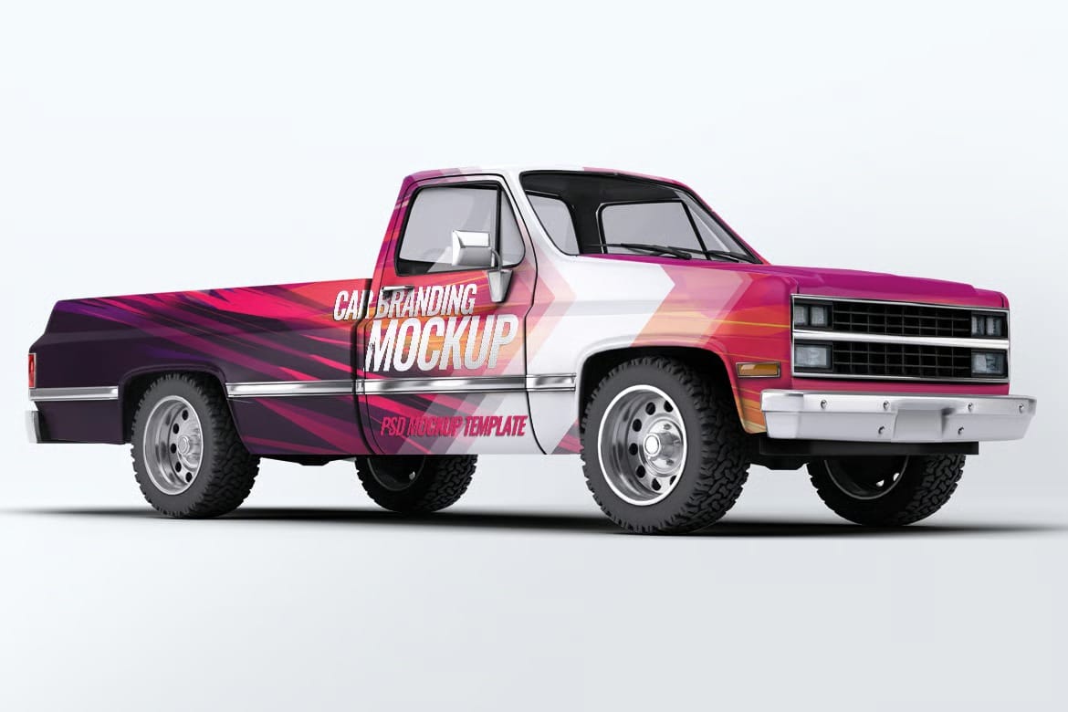 Classic 4x4 Truck Mockup