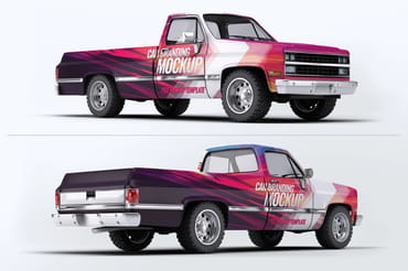 Classic 4x4 Truck Mockup