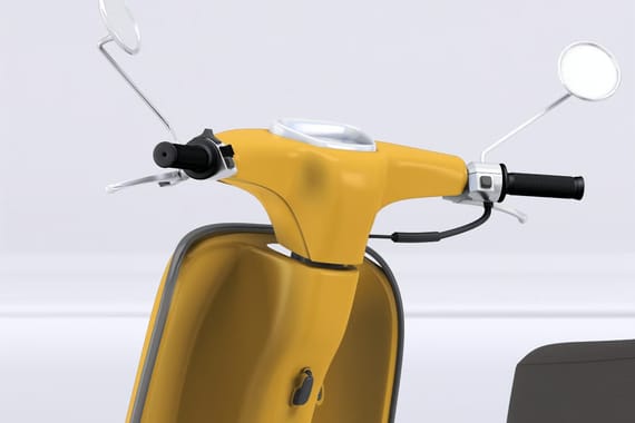 Vintage Scooter Mock-Up