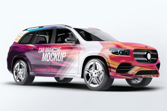 Mercedes GLS Car Mock-Up