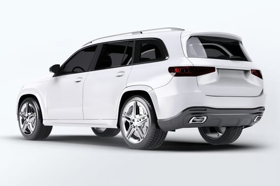 Mercedes GLS Car Mock-Up