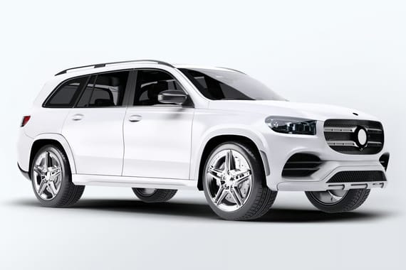Mercedes GLS Car Mock-Up