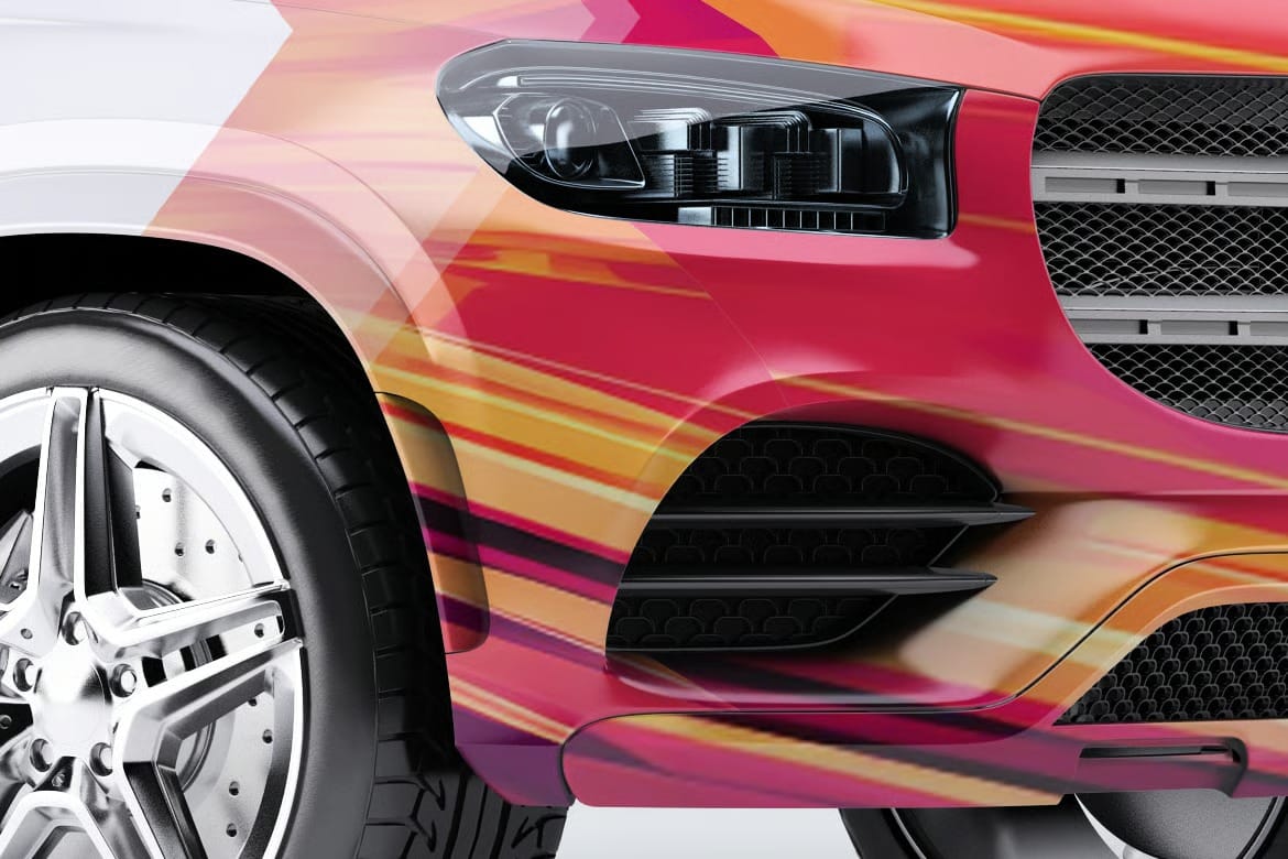 Mercedes GLS Car Mock-Up