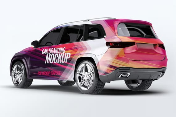 Mercedes GLS Car Mock-Up