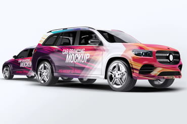 Mercedes GLS Car Mock-Up