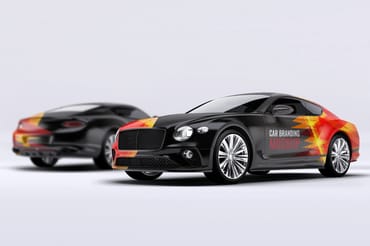 Bentley Continental Car Mock-Up