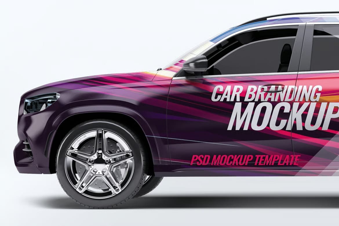 Mercedes GLS Car Mock-Up