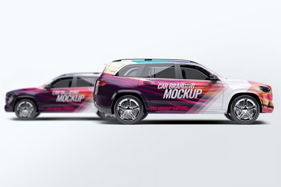 Mercedes GLS Car Mock-Up