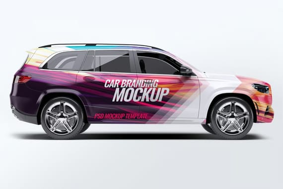 Mercedes GLS Car Mock-Up