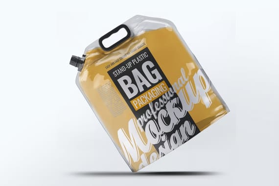 Stand-up Plastic Packaging Bag Mock-Up