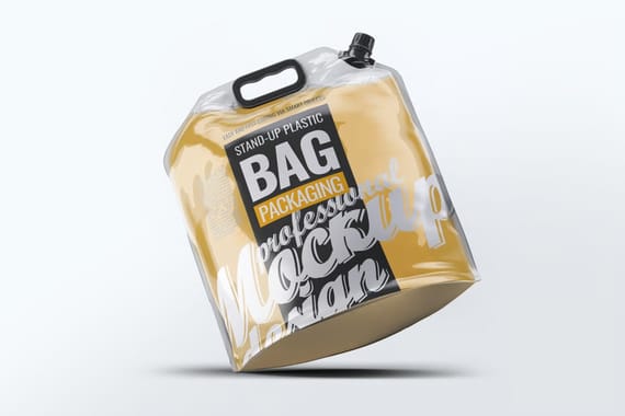 Stand-up Plastic Packaging Bag Mock-Up