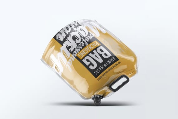Stand-up Plastic Packaging Bag Mock-Up