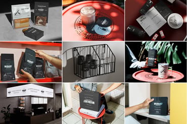 Coffee Shop, Bakery, Pizza Store Mockups