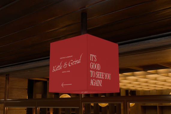 Coffee Shop, Bakery, Pizza Store, Restaurant Mockups