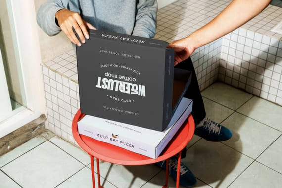 Coffee Shop, Bakery, Pizza Store Mockups