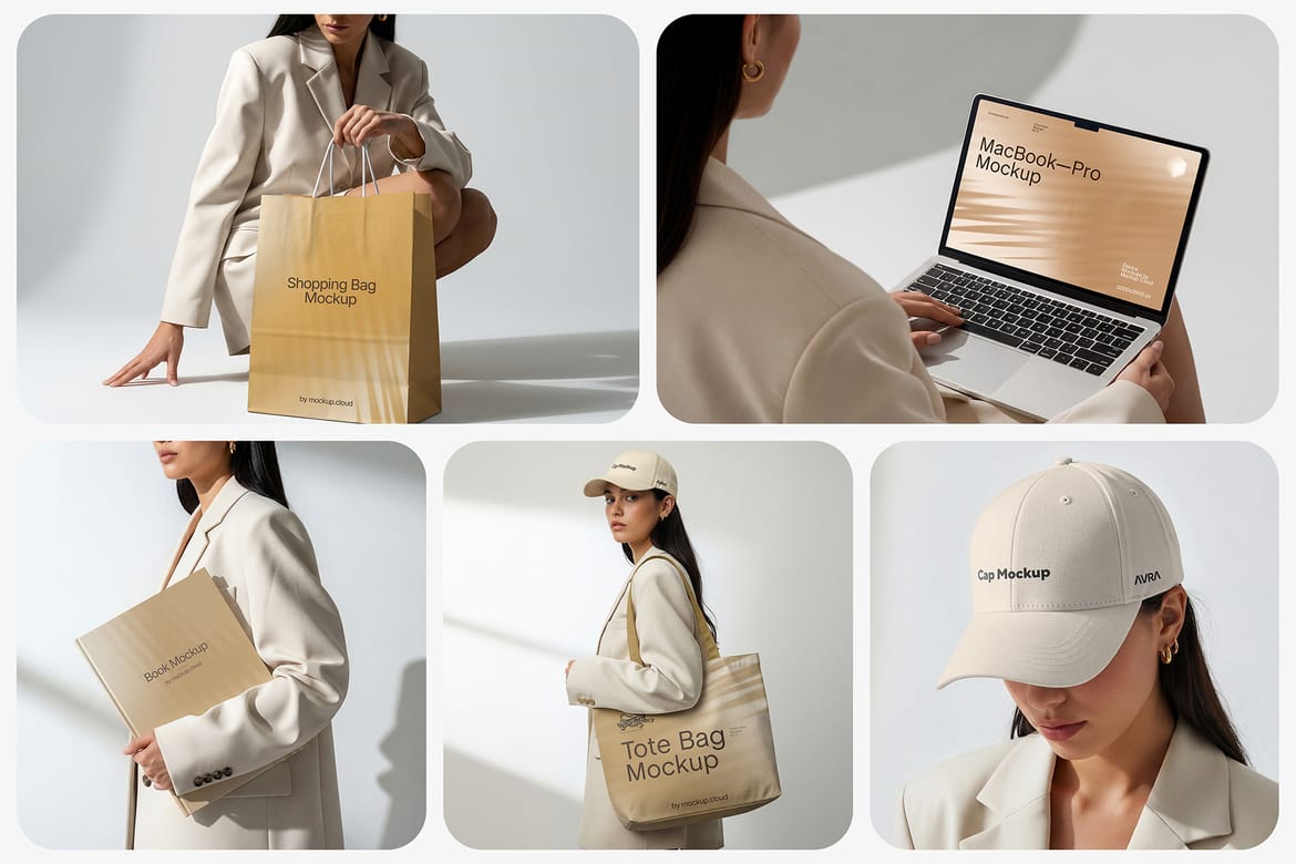 Fashion Branding Mockups / Aura Series