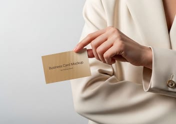 Business Card Mockup / Aura Series