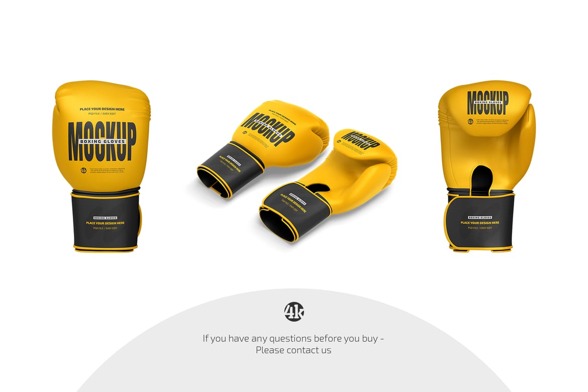 Boxing Gloves Mockup Set